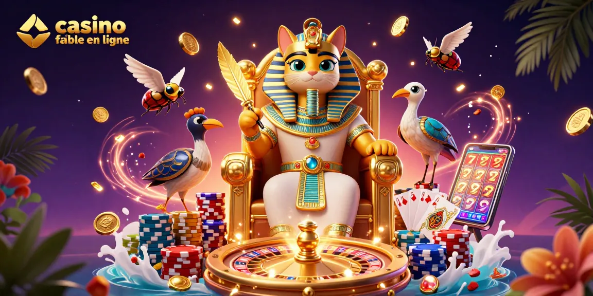 Jouez dans un casino fiable en ligne et découvrez un univers de divertissement avec cette illustration captivante.