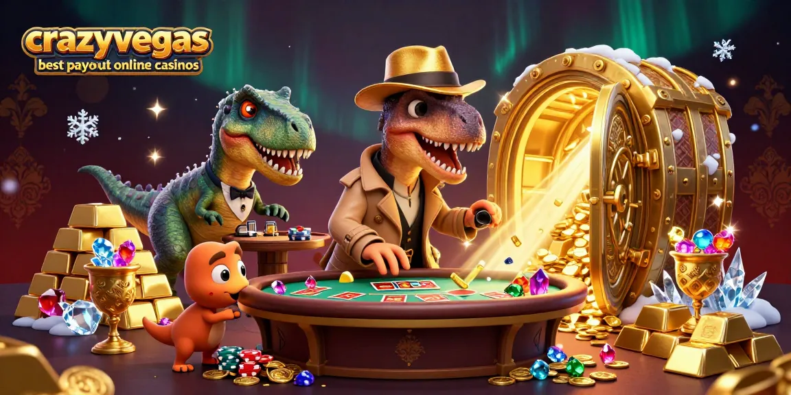 Experience the excitement at crazyvegas best payout online casinos with our vibrant 3D scene featuring fun casino elements.